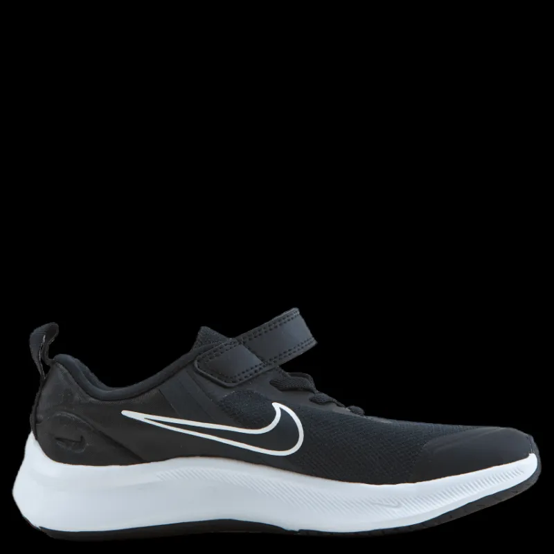 Nike Star Runner 3 Little Kids' Shoes BLACK/DK SMOKE GREY-DK SMOKE GREY Svart Discount