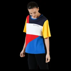 Tommy Hilfiger Sport Statement Colourblock T-Shirt Red Röd Outlet