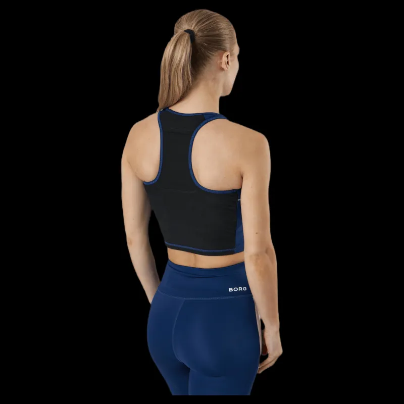 Björn Borg Sthlm Cropped Tank Blue Blå