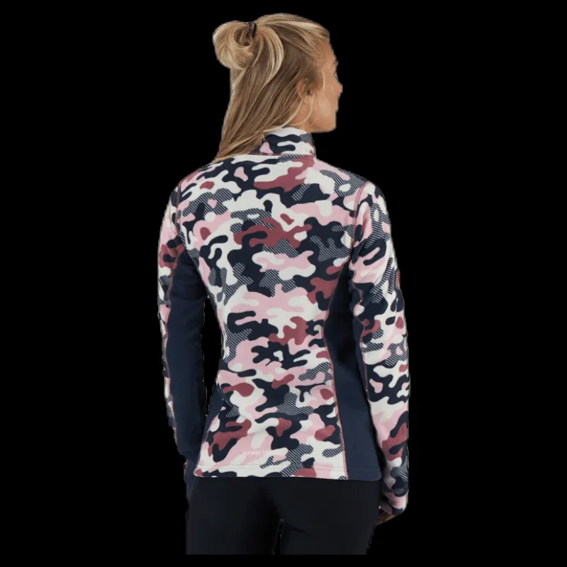 Kari Traa Stjerne Fleece Pink/Patterned Rosa och Mönstrad