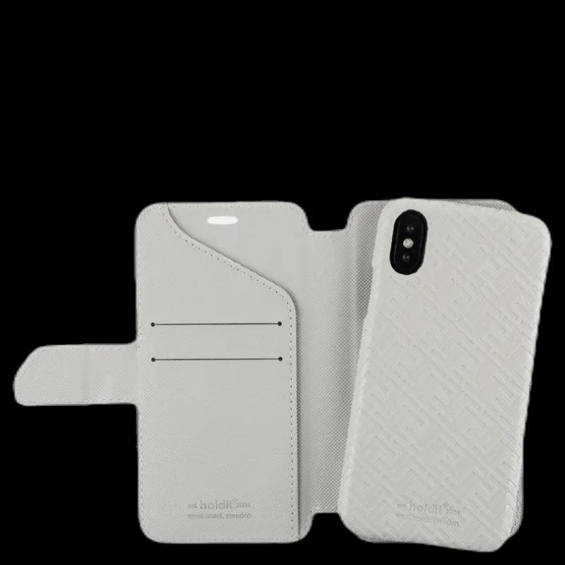Holdit Stockholm Wallet Case Magnet iPhone X/XS Grey Grå Sale