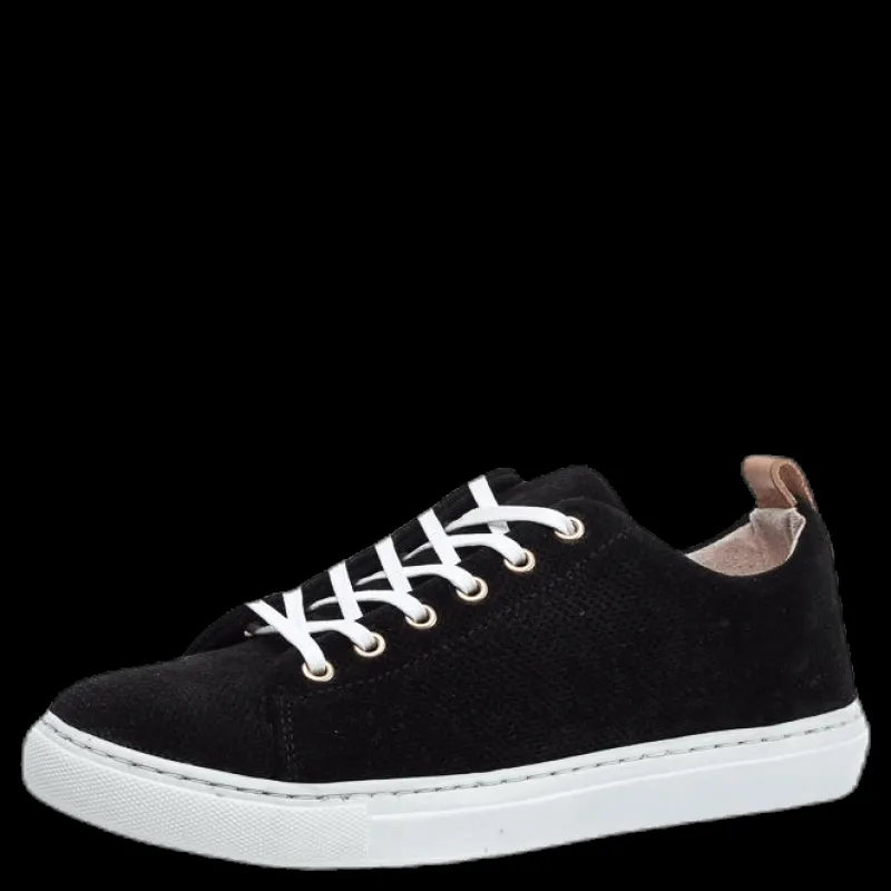 Hot Sneaky Steve Stoked Low Suede Black Svart