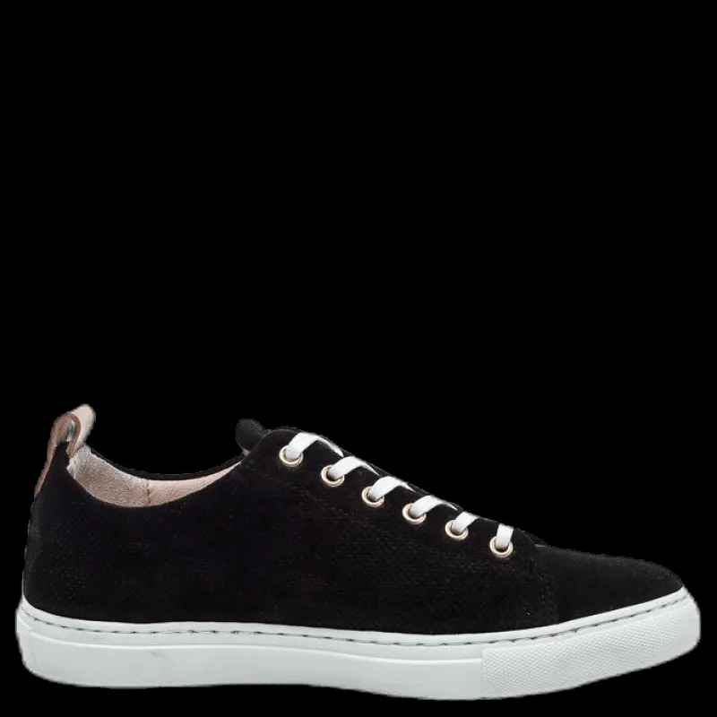 Hot Sneaky Steve Stoked Low Suede Black Svart