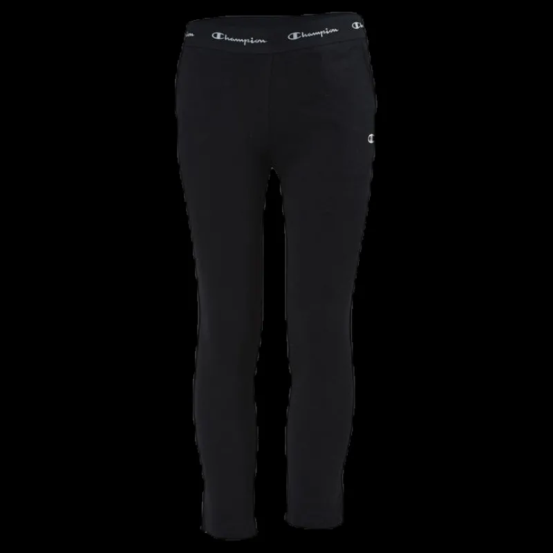 Discount Champion Straight Hem Pants Junior Black Svart