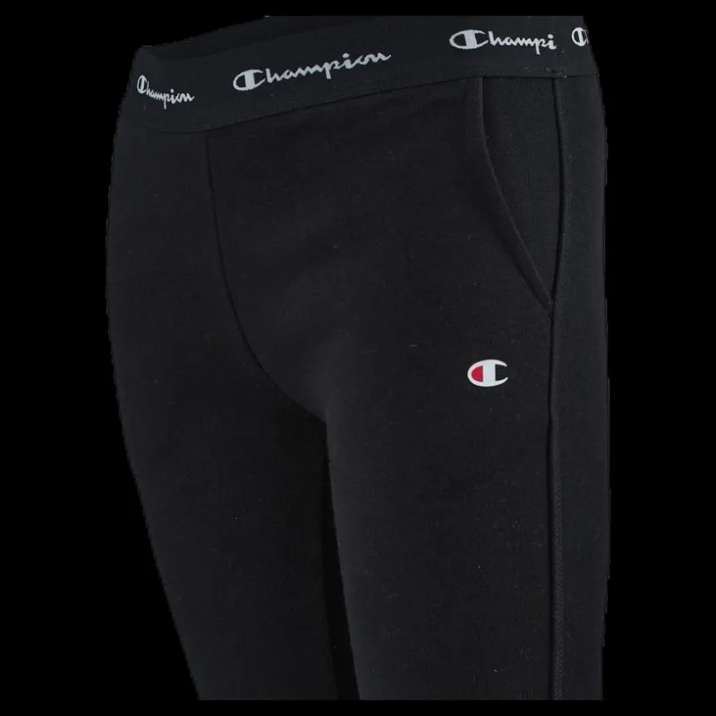 Discount Champion Straight Hem Pants Junior Black Svart