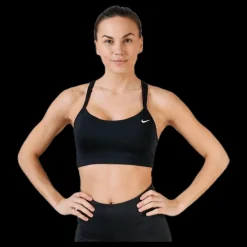 Best Nike Strappy Bra White/Black Svart