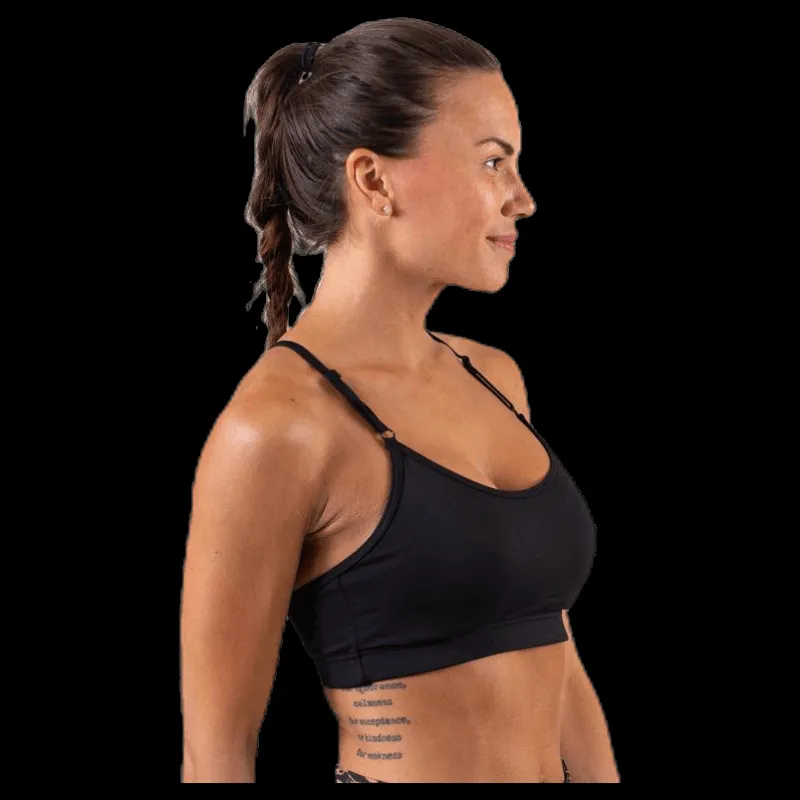 Clearance Casall Strappy Sports Bra Black Svart