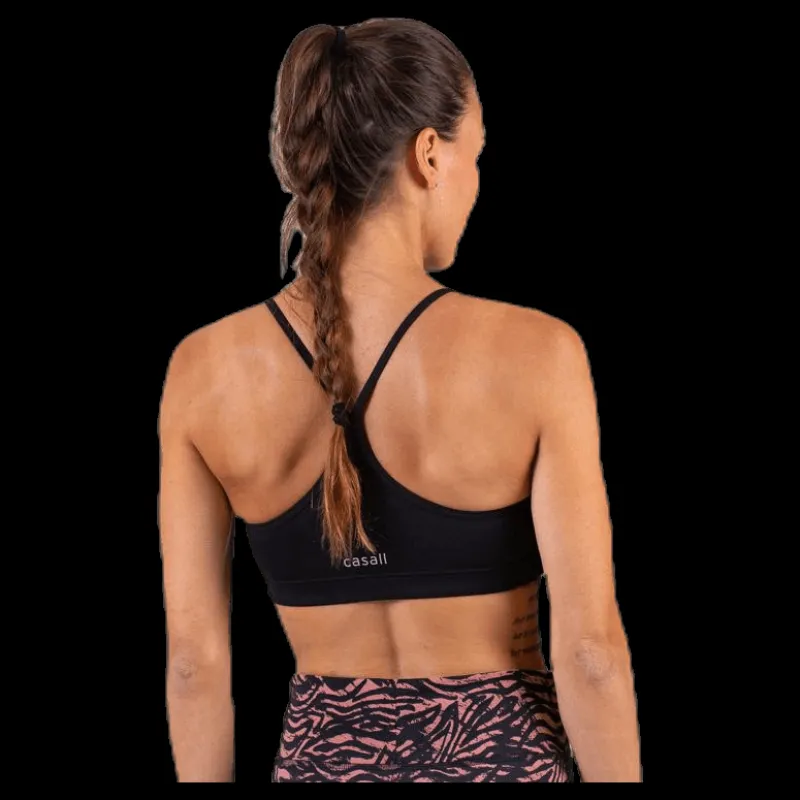 Clearance Casall Strappy Sports Bra Black Svart