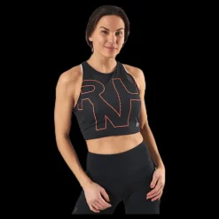 Hot Under Armour Streaker 2.0 Run Crop Top Black Svart