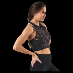 Hot Under Armour Streaker 2.0 Run Crop Top Black Svart
