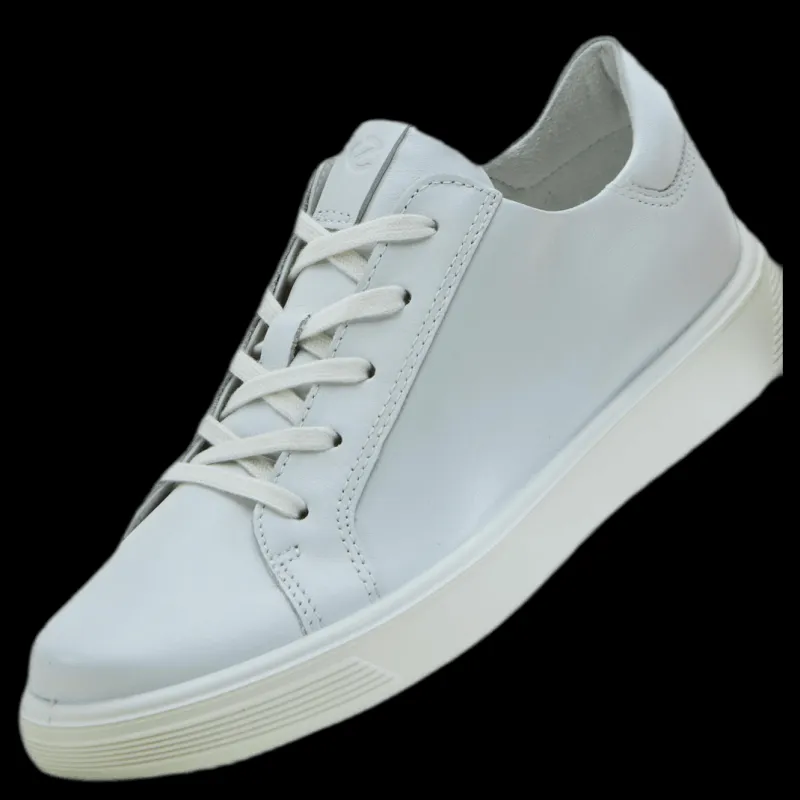 Outlet ECCO Street Tray Laced Shoes White Vit