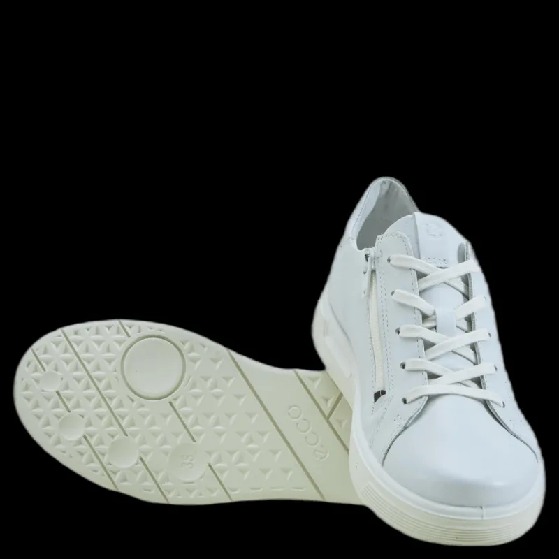 Outlet ECCO Street Tray Laced Shoes White Vit