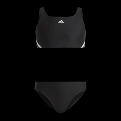 Discount adidas 3-Stripes Bikini Black / White Svart