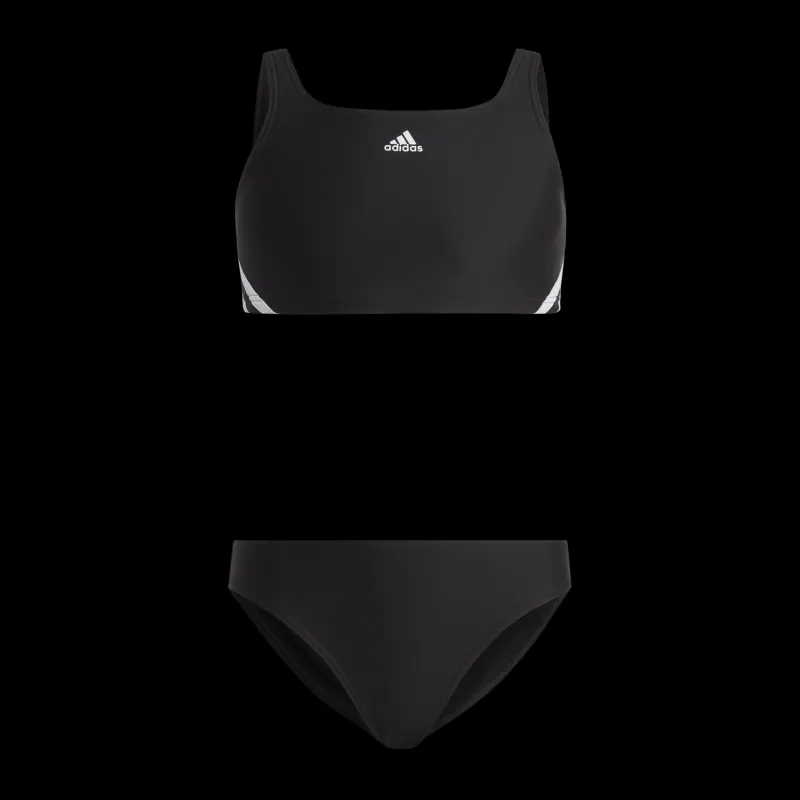 Discount adidas 3-Stripes Bikini Black / White Svart