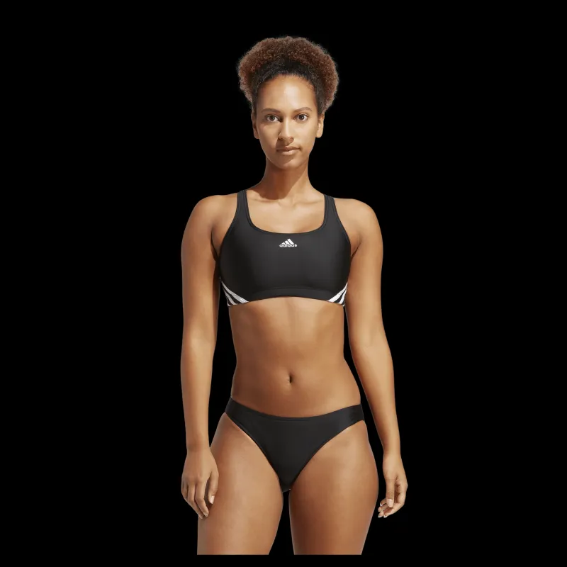 Outlet adidas 3-Stripes Bikini Black / White Svart