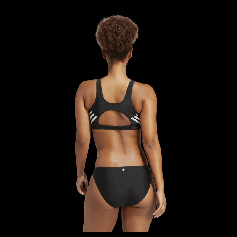 Outlet adidas 3-Stripes Bikini Black / White Svart