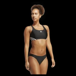 Outlet adidas 3-Stripes Bikini Black / White Svart