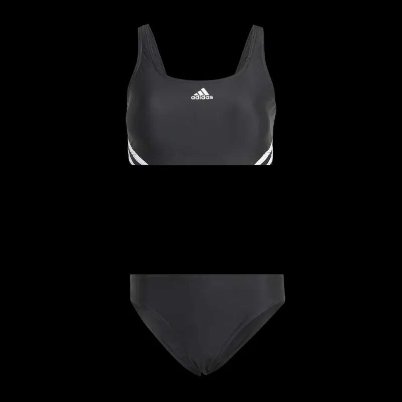 Outlet adidas 3-Stripes Bikini Black / White Svart