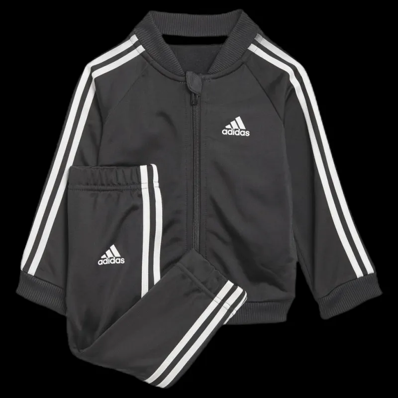 adidas 3-Stripes Tricot Tracksuit Black Svart Clearance