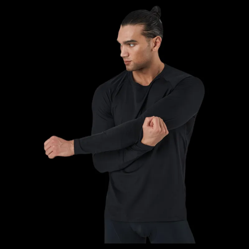 Casall Structured Longsleeve Black Svart Outlet
