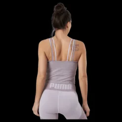Sale Puma Studio Foundation Ruched Tank Quail Heather Lila
