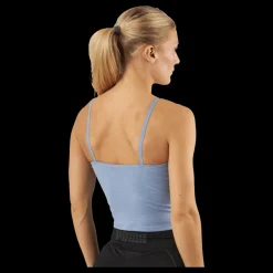 Puma Studio Foundation Ruched Tank Filtered Ash Blå Discount
