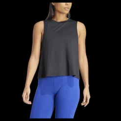 adidas Studio Tank Top Black / Grey Six Svart Discount