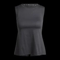 adidas Studio Tank Top Black / Grey Six Svart Discount