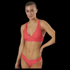 Sale Rip Curl Sugar Bloom Halter Reversible Top Red Röd
