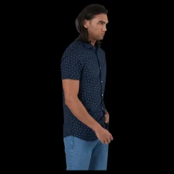 Jack & Jones Summer Blackpool Shirt S/S Blue Blå New