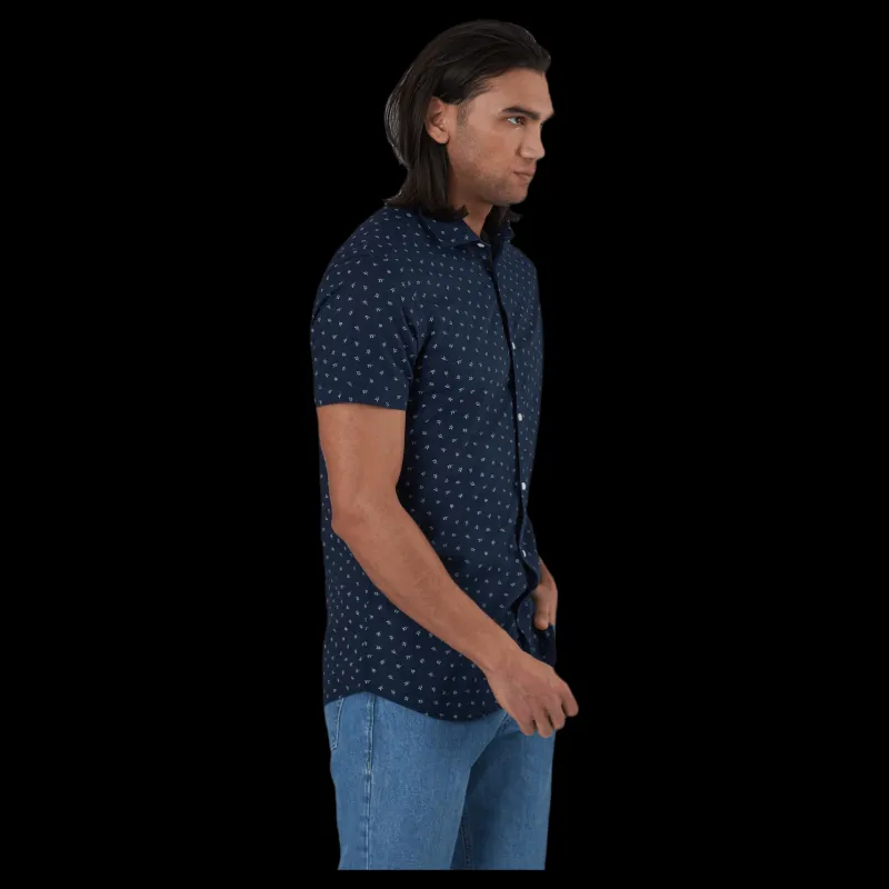 Jack & Jones Summer Blackpool Shirt S/S Blue Blå New