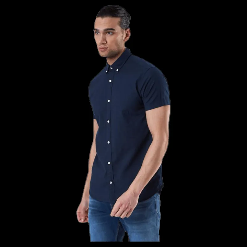 Discount Jack & Jones Summer Shirt S/S Blue Blå