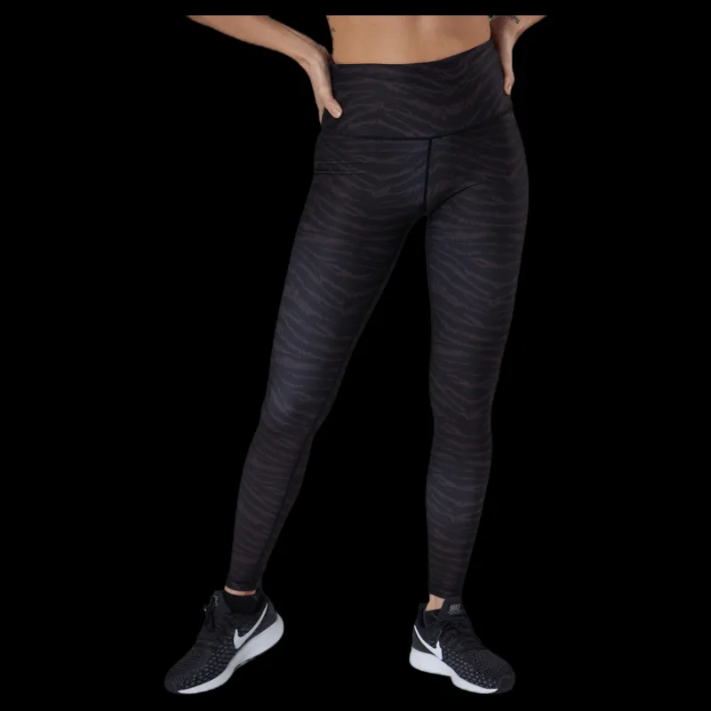 Endurance Summer W Print Waist Tights Flerfärgad Grå Best
