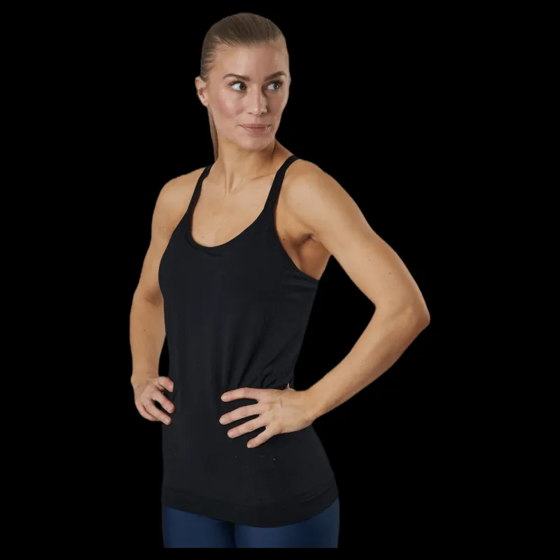 BLACC Sun Seamless Tank Top Black Svart Hot