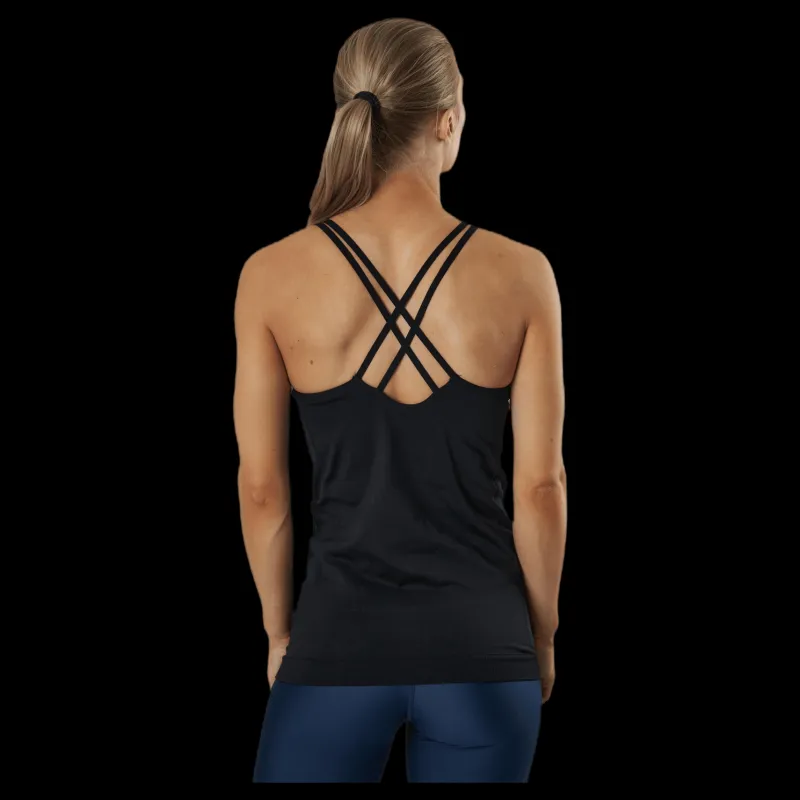 BLACC Sun Seamless Tank Top Black Svart Hot