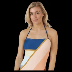 Rip Curl Sunsetters Block Swimsuit Pink Rosa Hot