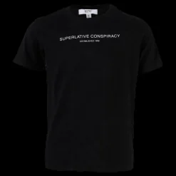 WeSC Superlative Conspiracy Logo Tee Youth Black Svart New