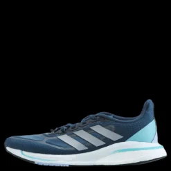 Discount adidas Supernova+ Shoes Crew Navy / Silver Metallic / Pulse Aqua Blå