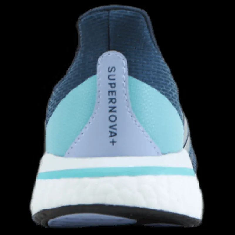 Discount adidas Supernova+ Shoes Crew Navy / Silver Metallic / Pulse Aqua Blå