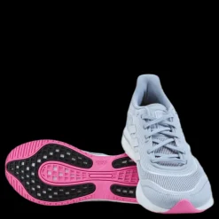 adidas Supernova Shoes Halo Silver / Cloud White / Screaming Pink Grå Clearance