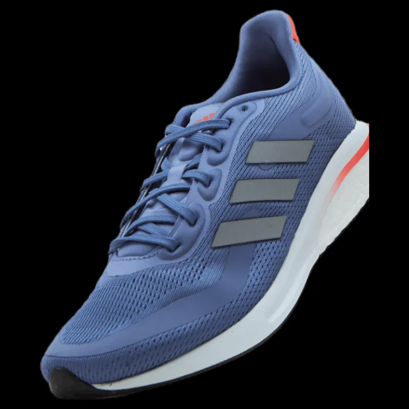 New adidas Supernova Shoes Orbit Violet / Silver Metallic / Solar Red Blå