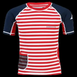 Didriksons Surf Shortsleeve UV Top Blue/Red Blå och Röd Online