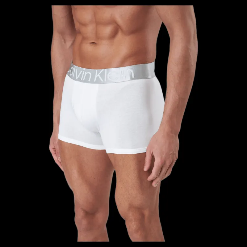 New Calvin Klein Sustain Steel Cotton Trunk 3Pk Multi Grå