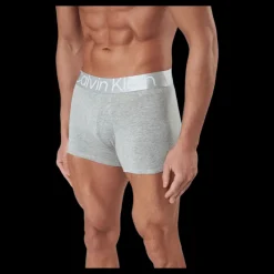 New Calvin Klein Sustain Steel Cotton Trunk 3Pk Multi Grå