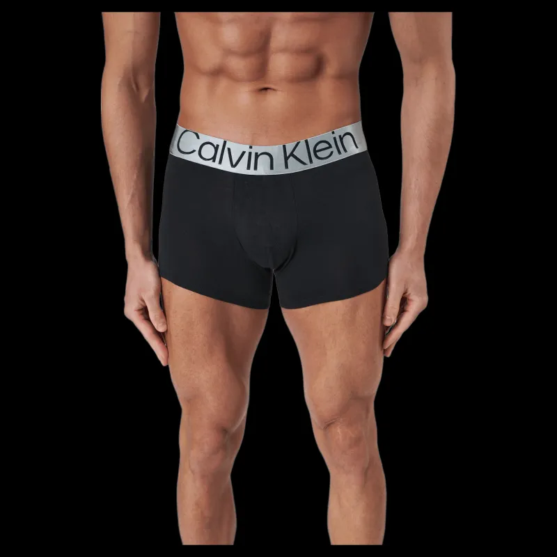 New Calvin Klein Sustain Steel Cotton Trunk 3Pk Multi Grå
