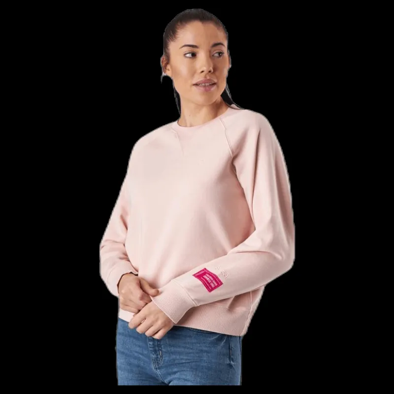 Svea Embo Crew Neck Pink Rosa Discount