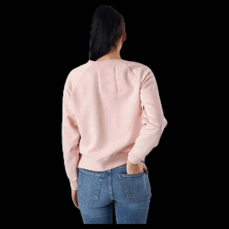 Svea Embo Crew Neck Pink Rosa Discount