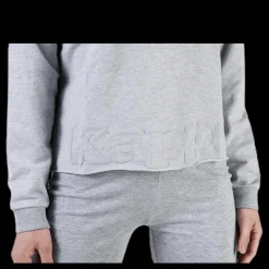 Kappa Sweat Hood, Logo Biba Grey Grå New