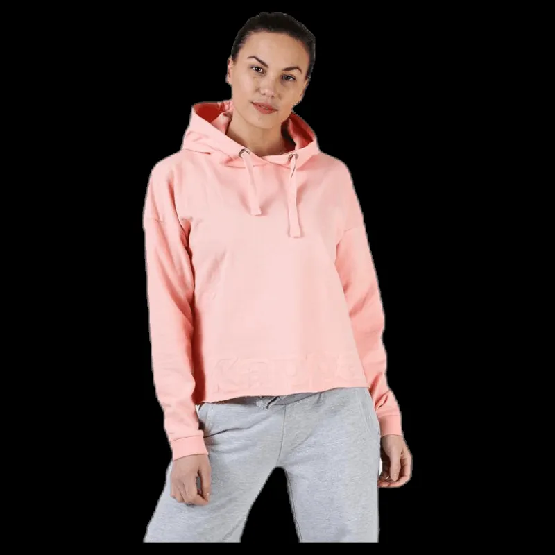 Discount Kappa Sweat Hood, Logo Biba Pink Rosa