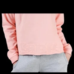 Discount Kappa Sweat Hood, Logo Biba Pink Rosa